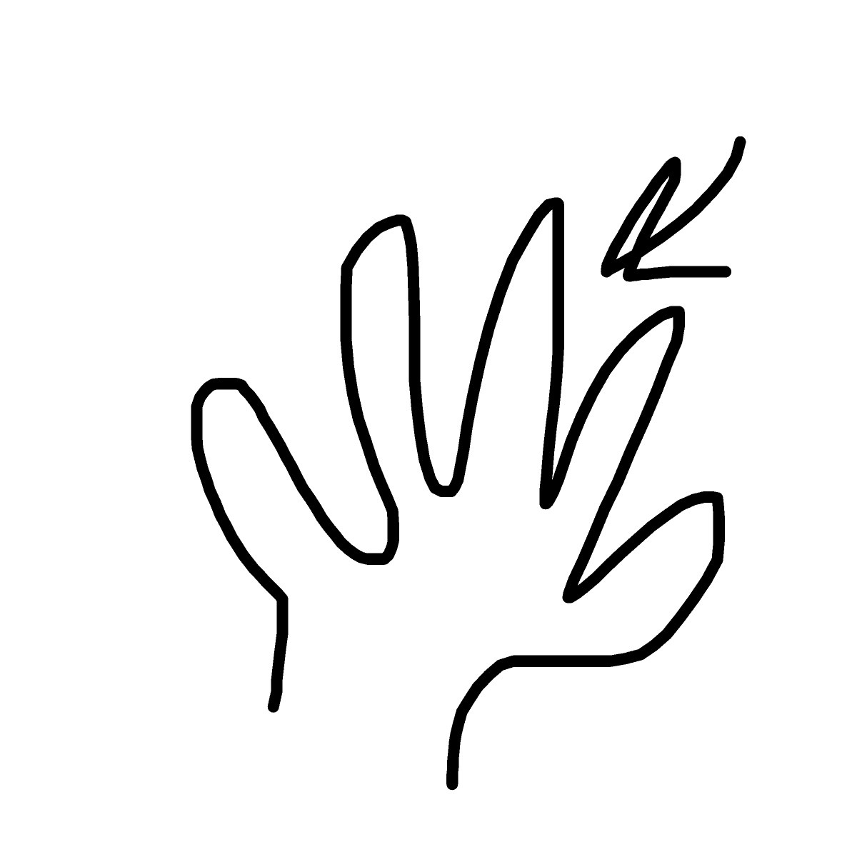Finger drawing by isi