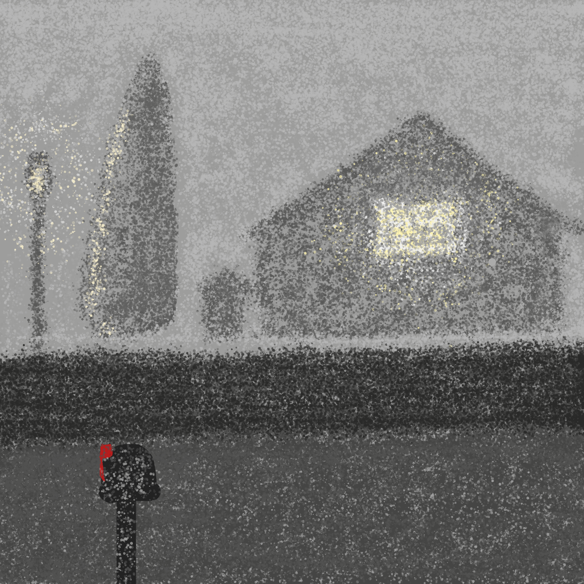 Fog drawing by firecracker