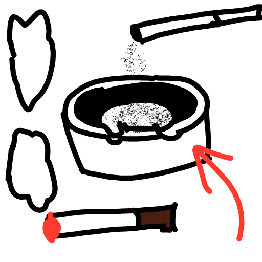 Ashtray drawing by snow-hyper-camp