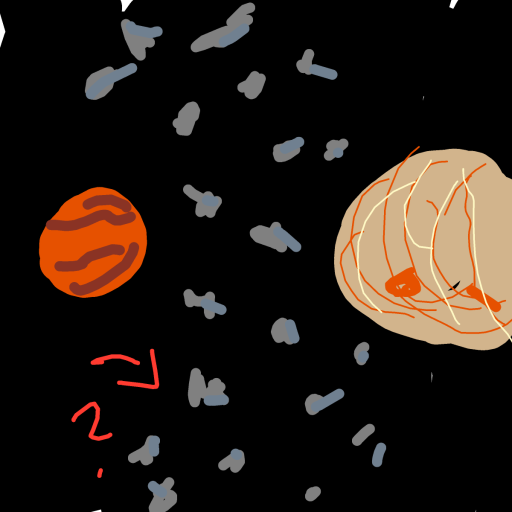 Asteroid drawing by kckitty