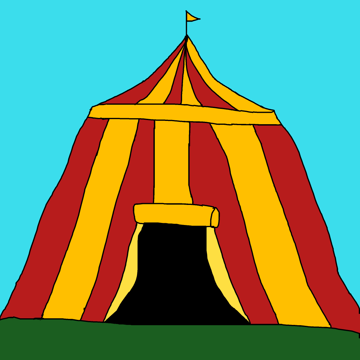 Big Top drawing by krissywissy