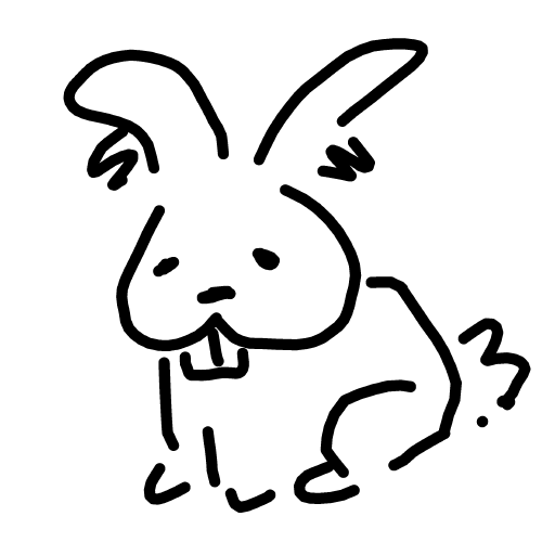 Bunny drawing by Juliezzz