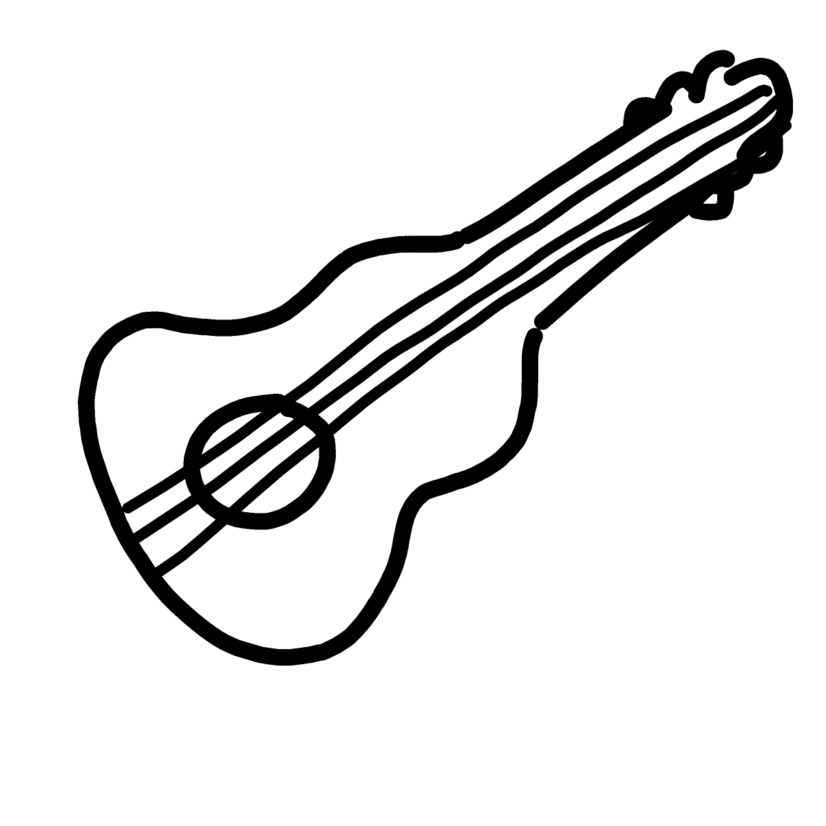 Guitar drawing by Marcos