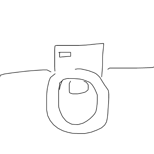 Toilet drawing by vale