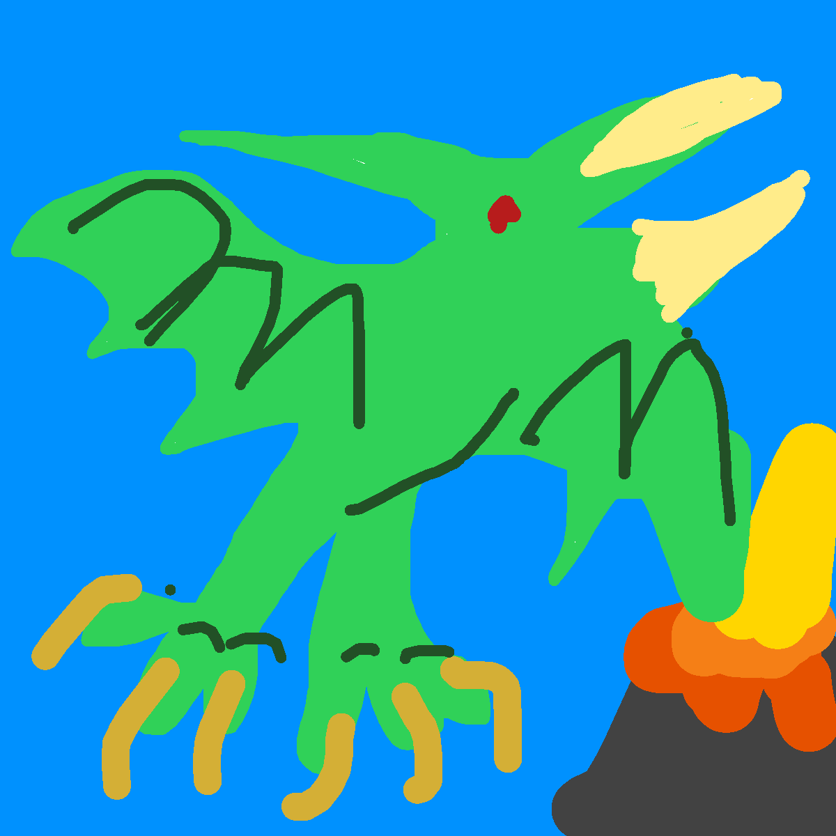 Pterodactyl drawing by knoxy