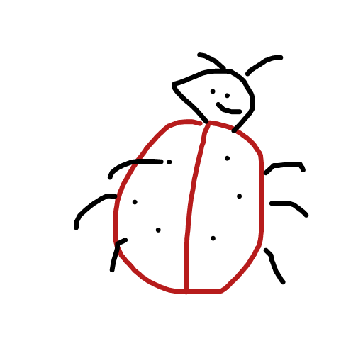 Ladybug drawing by cyan-bronze-net