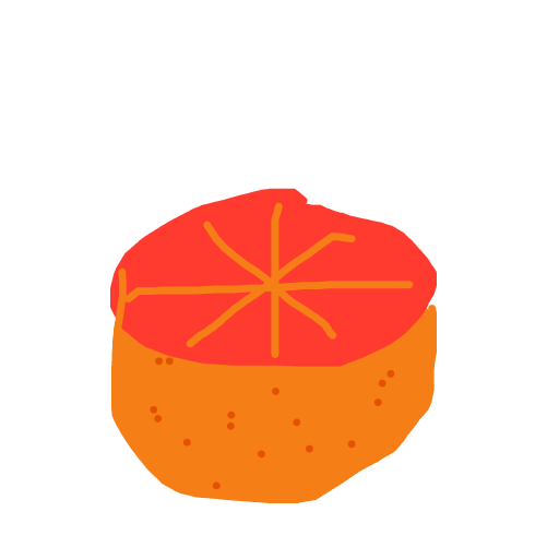 Grapefruit drawing by ivory-teal-builder