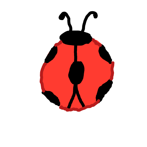Ladybug drawing by GhoulBeing