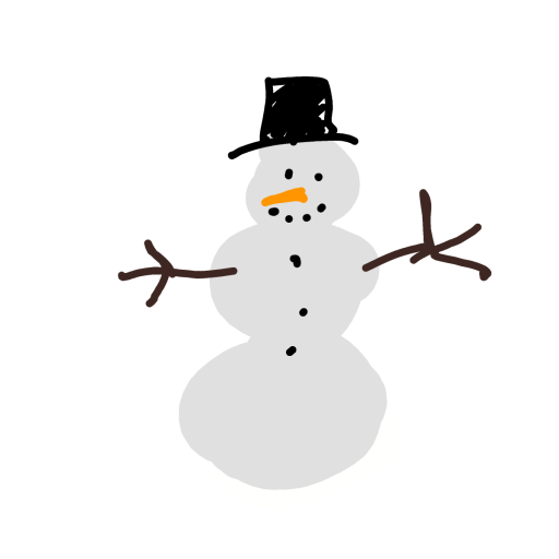 Snowman drawing by zinc-solo-artist