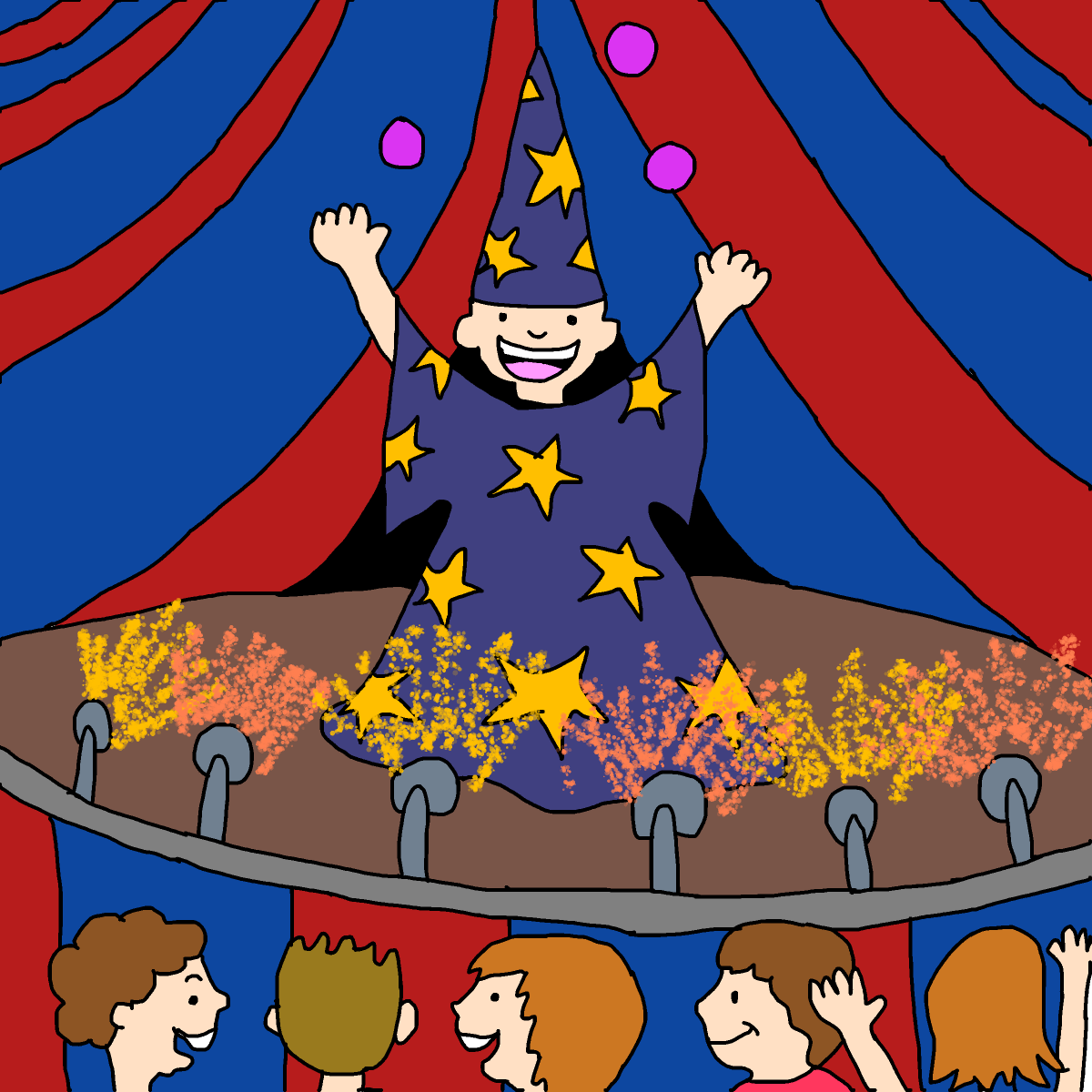 Magic Show drawing by monthra