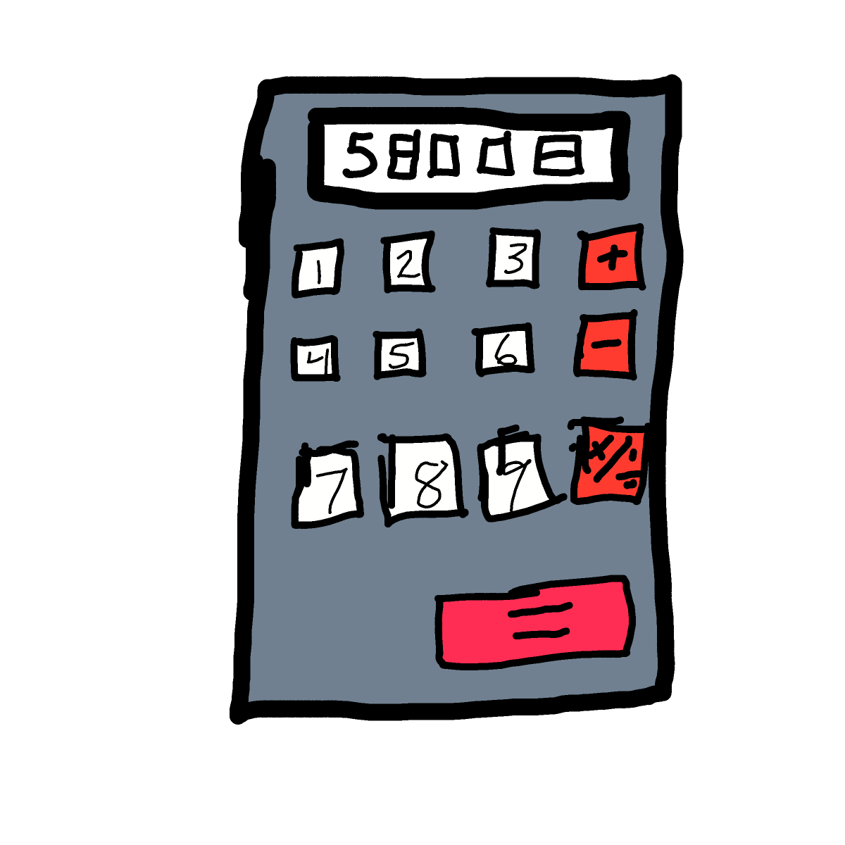 Calculator drawing by last-dark-might