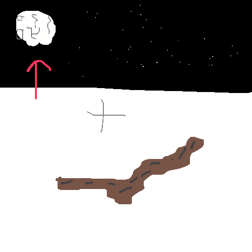 Moon Stick drawing by mikestam195