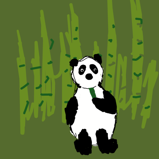 Panda drawing by queen