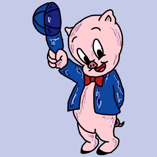 Porky Pig drawing by monthra