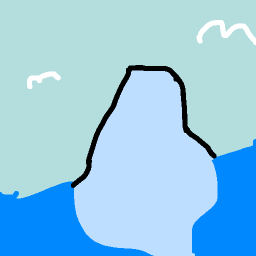 Iceberg drawing by kyle