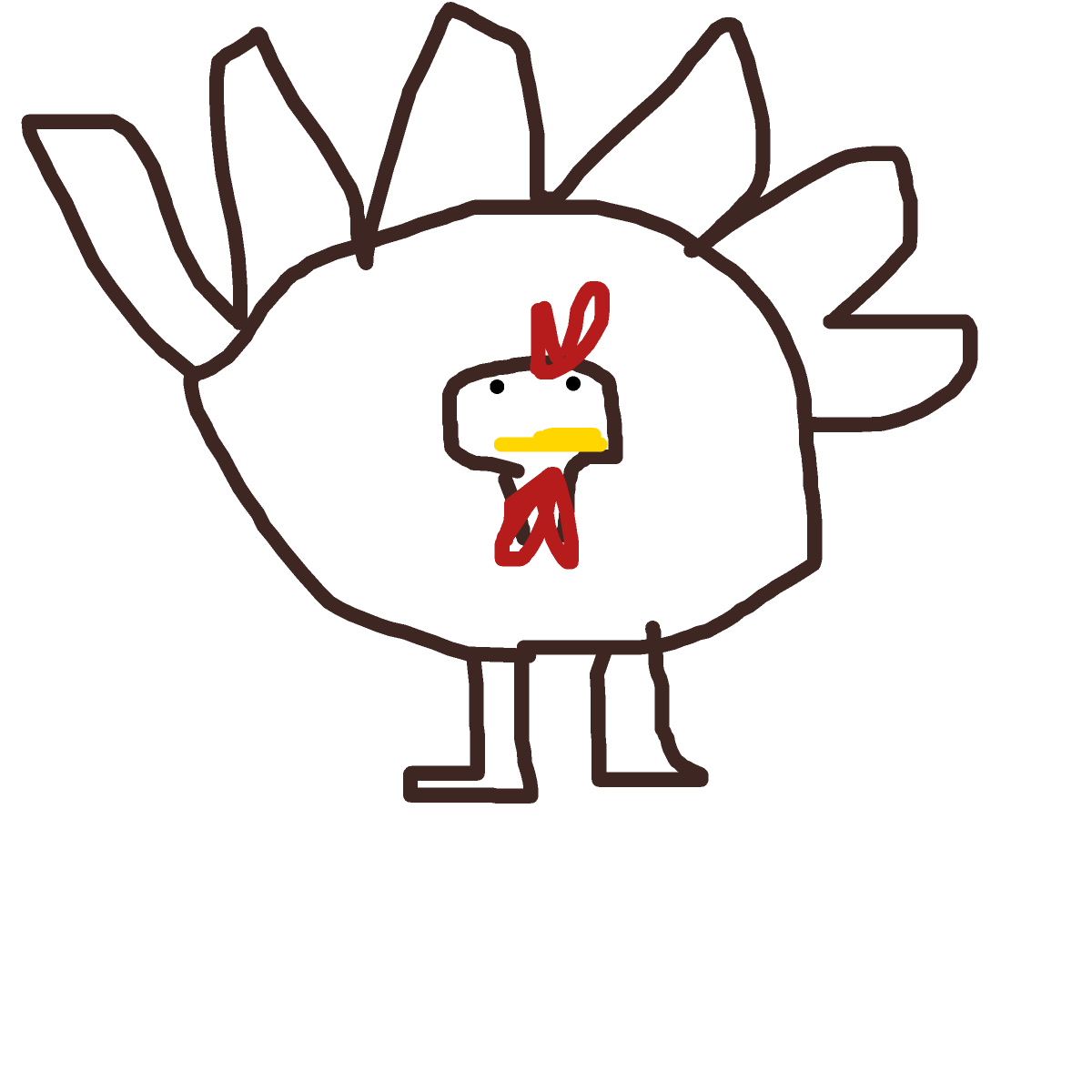Turkey drawing by honey crisp