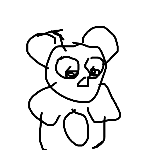 Panda drawing by pikapikachuu