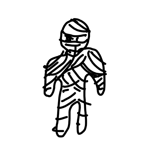 Mummy drawing by Shew