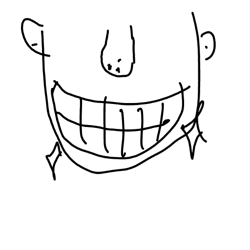 Teeth drawing by Shew