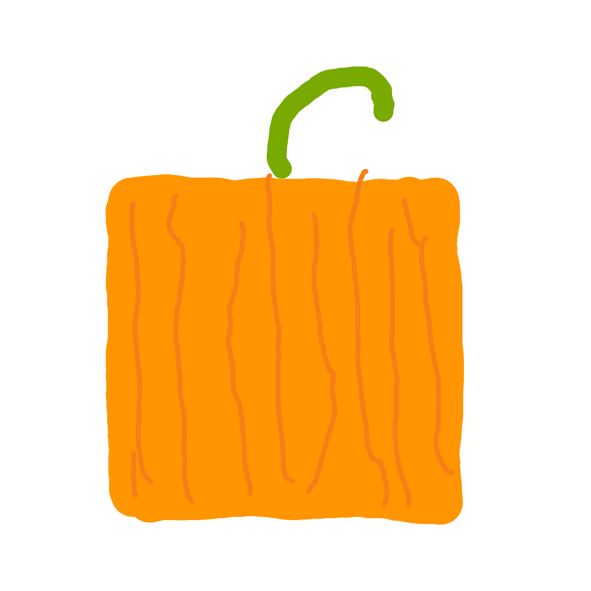 Pumpkin drawing by Horseeeeeeeeey