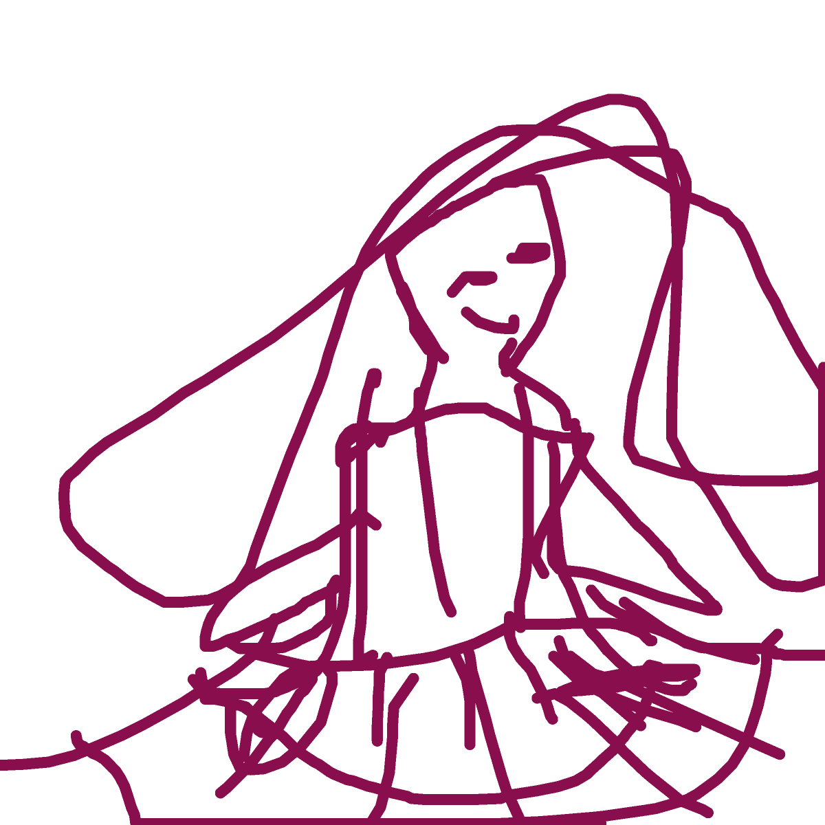 Dress drawing by mega-free-ace