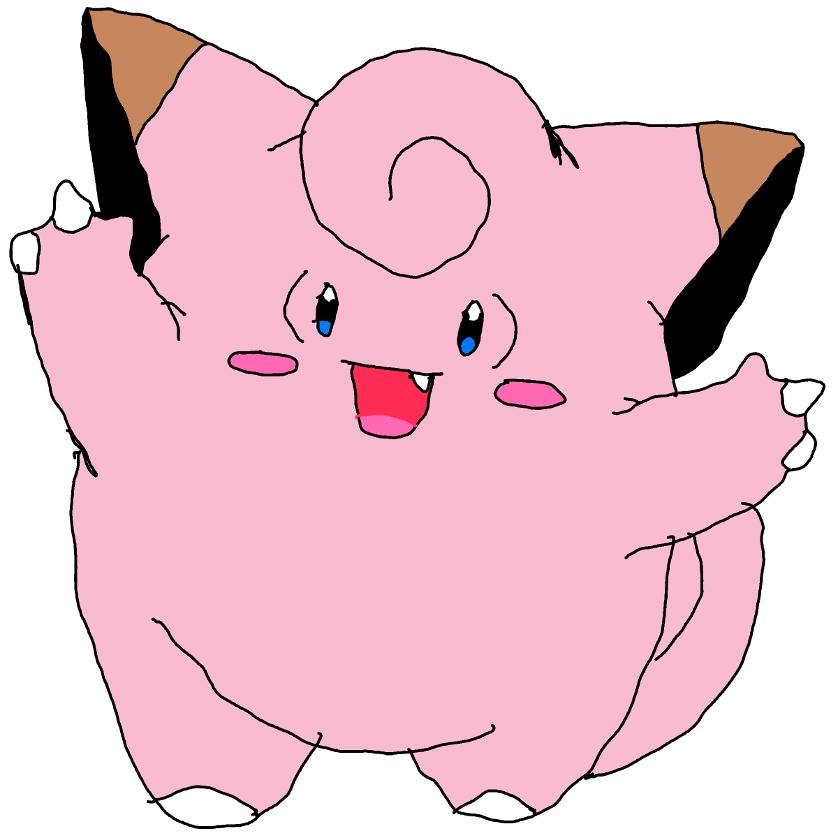 Clefairy drawing by Guardianoflives
