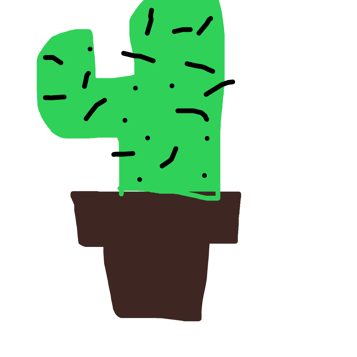 Cactus drawing by fine-happy-soul