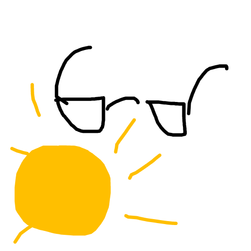 Sunglasses drawing by cyan-bronze-net