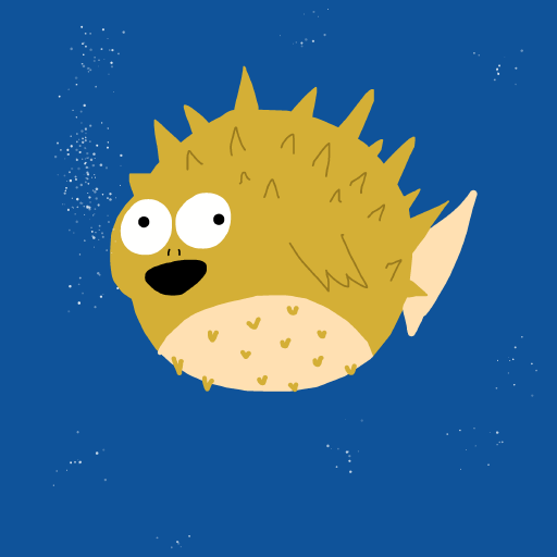 Pufferfish drawing by jashezilla