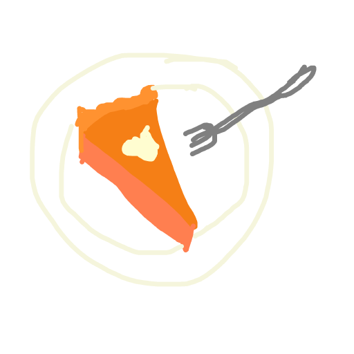 Pumpkin Pie drawing by navy-fine-loom