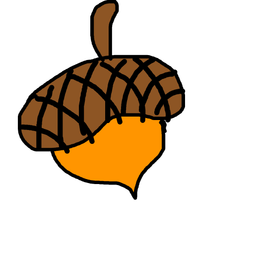 Acorn drawing by mikestam195