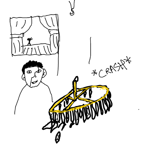 Chandelier drawing by mike_eff