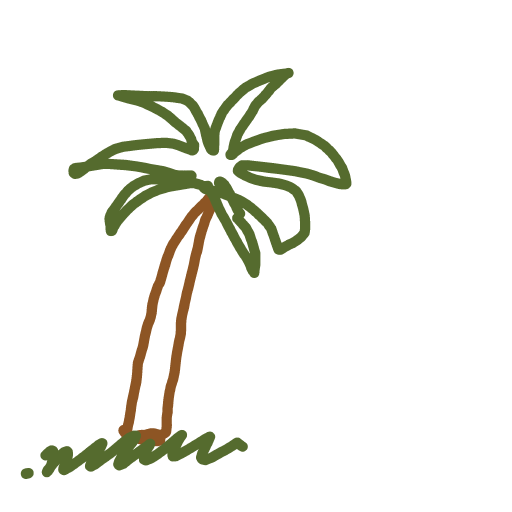 Palm Tree drawing by Anna