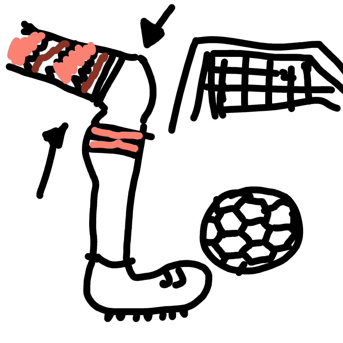 Leg drawing by SafiyyaJ