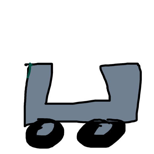 Cart drawing by kylechandler