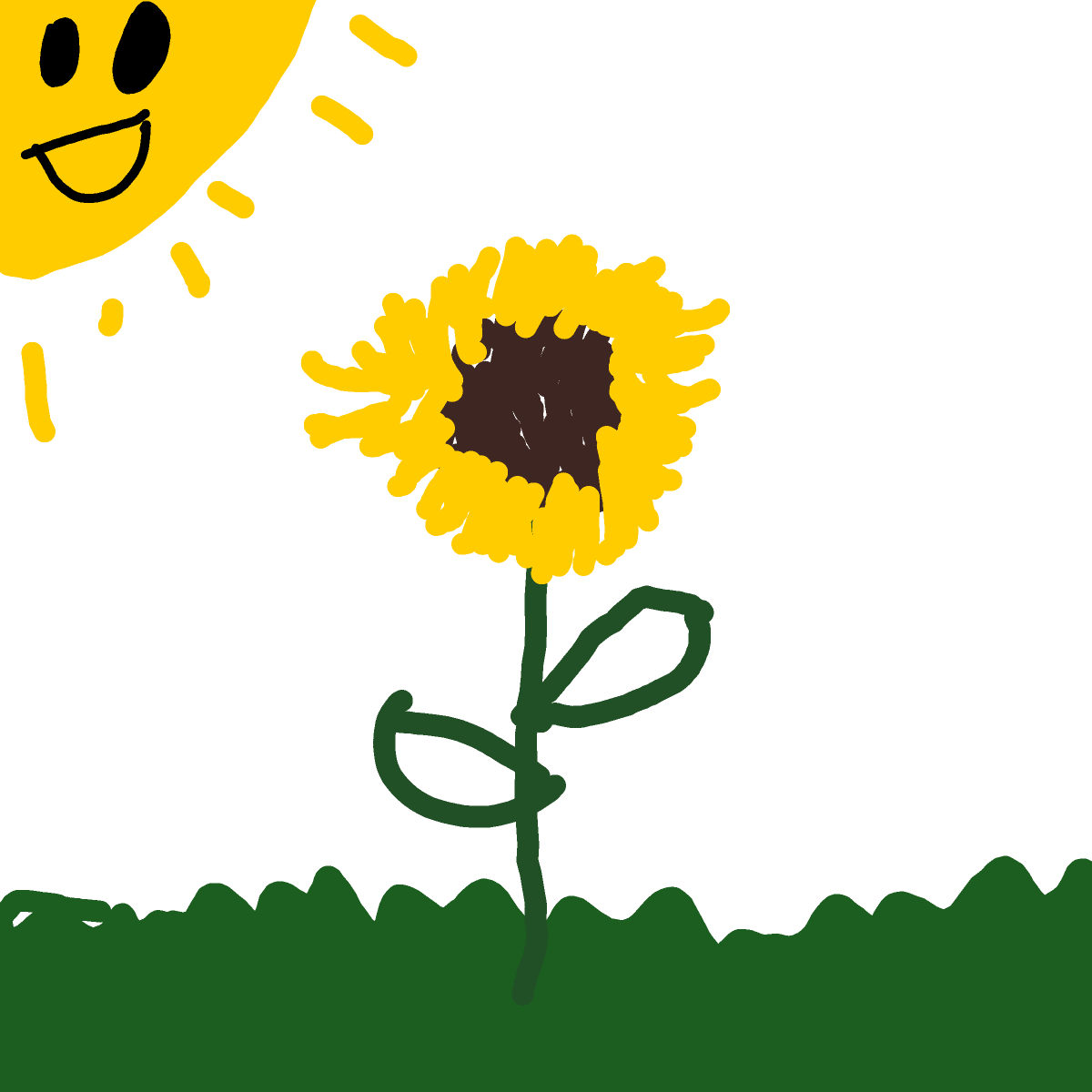 Sunflower drawing by ismael