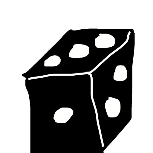 Dice drawing by bia
