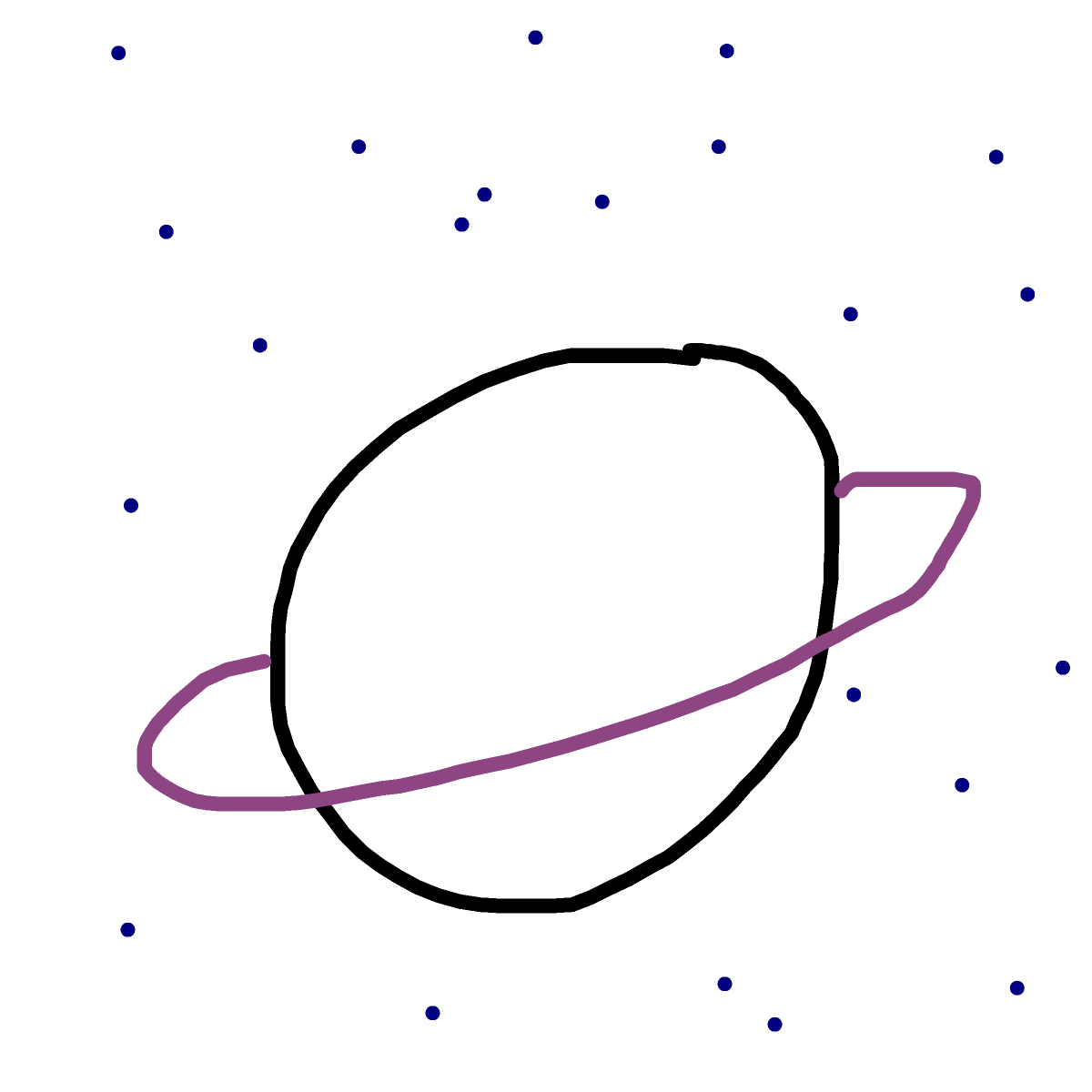 Saturn drawing by isi
