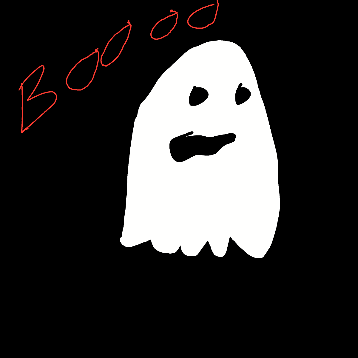 Ghost drawing by Shandi