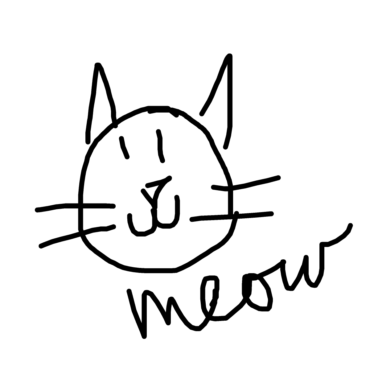 Cat drawing by spleenonlean