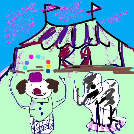 Circus drawing by solo-ink-force