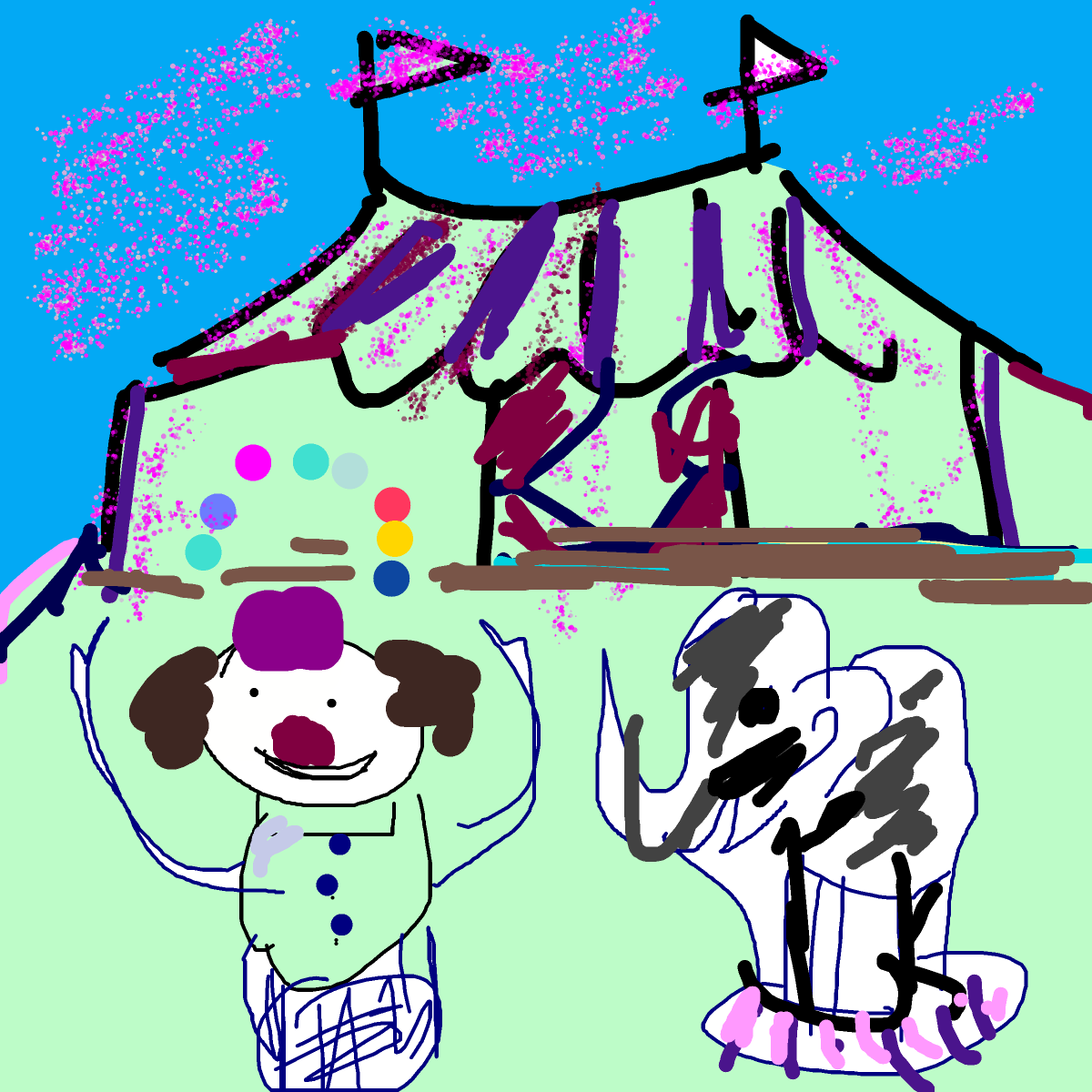 Circus drawing by solo-ink-force