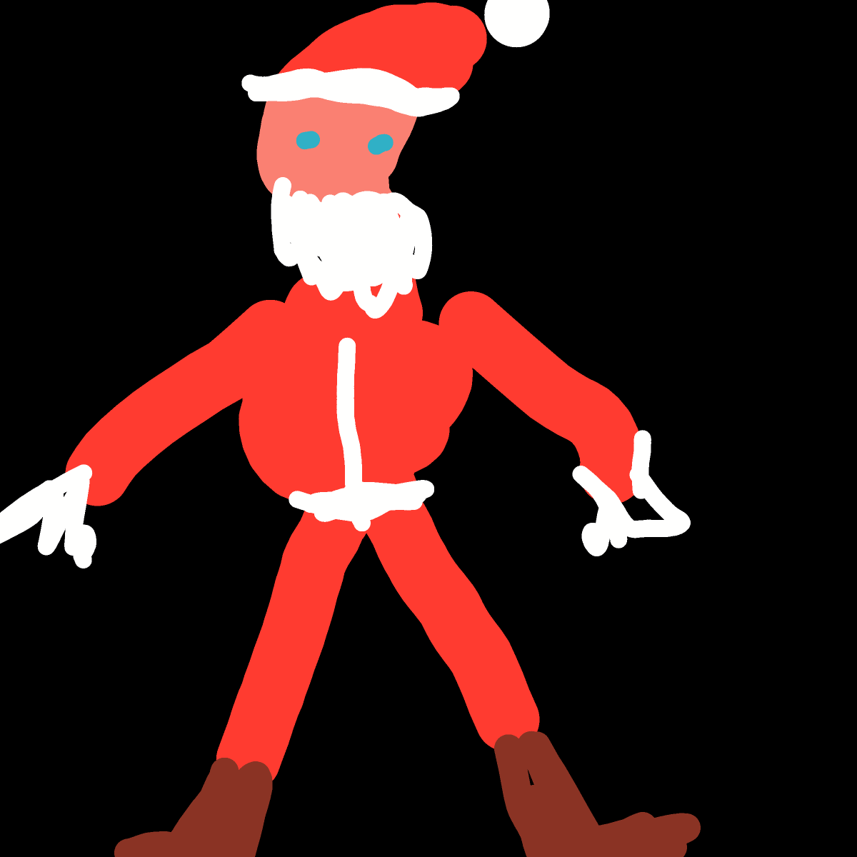Santa drawing by pearl-warm-king