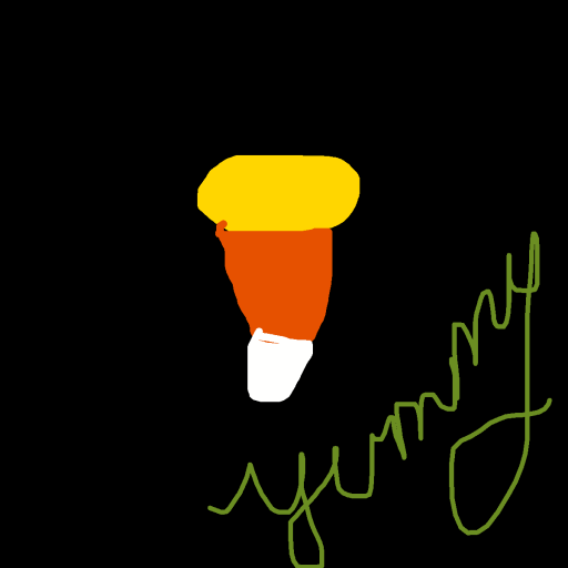 Candy Corn drawing by countnicula