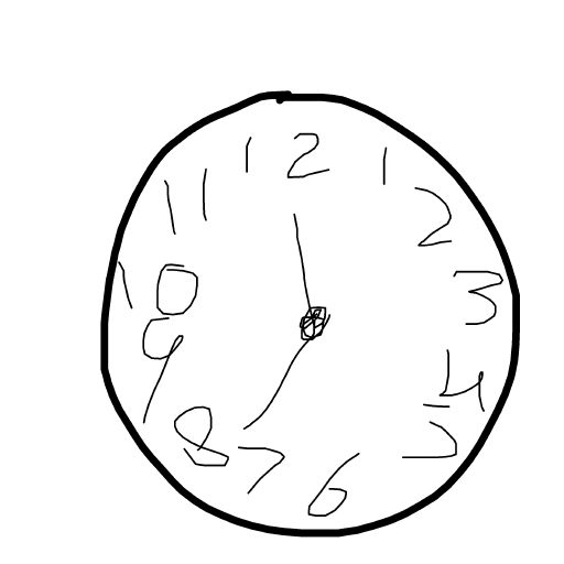 Clock drawing by hard-free-painter
