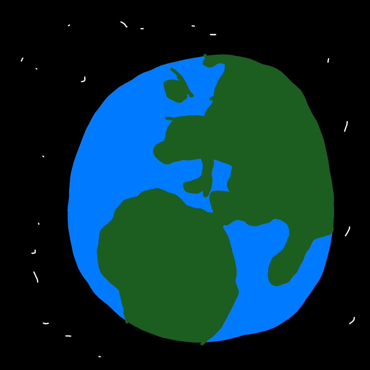 Earth drawing by Guardianoflives
