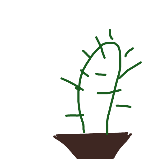 Cactus drawing by bia