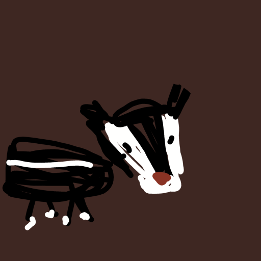 Badger drawing by Guardianoflives