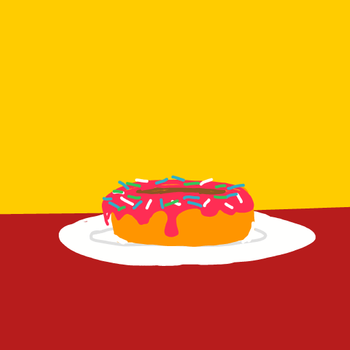 Donut drawing by mjolnirbear