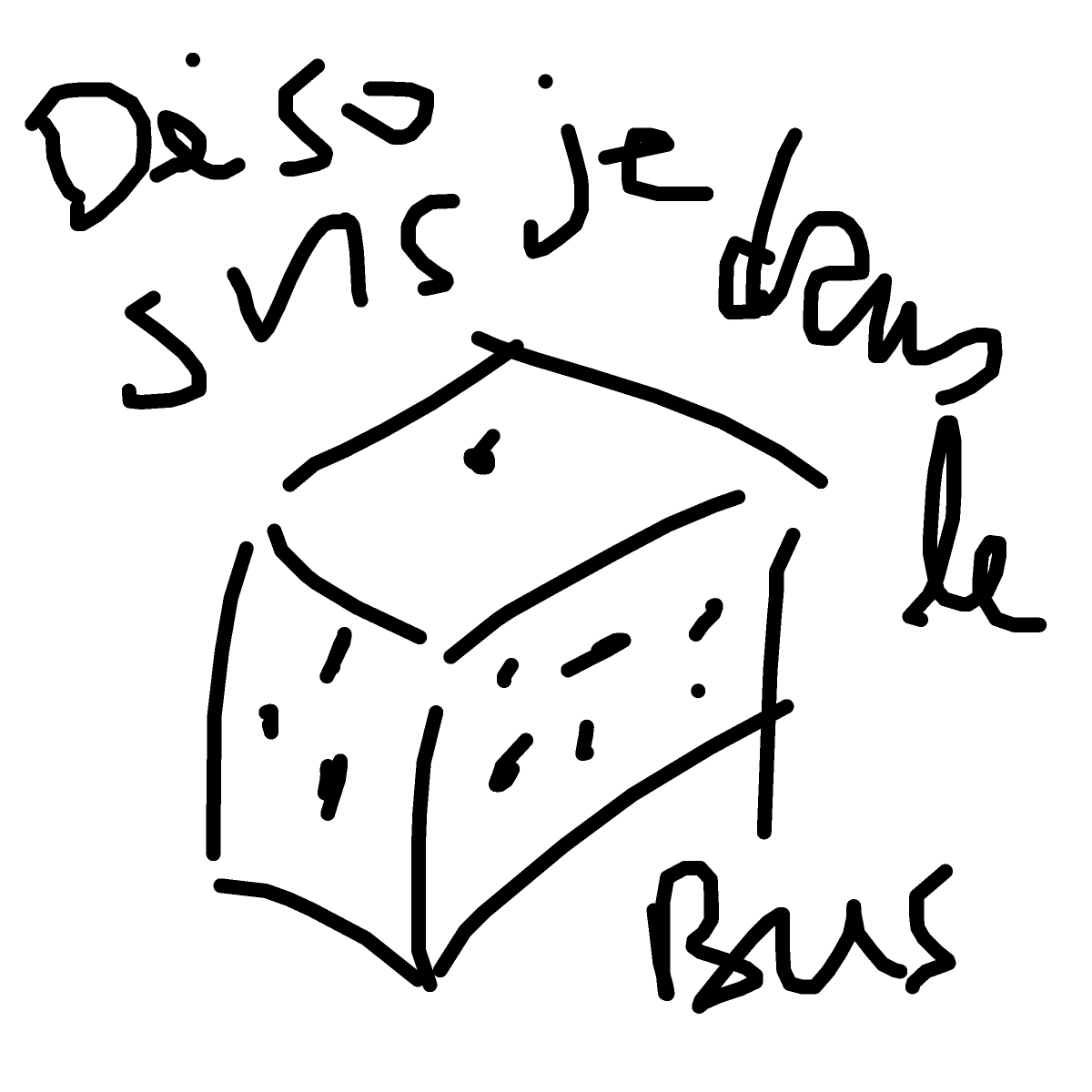 Dice drawing by maite